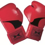 Bőr piros premium boxkesztyű