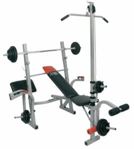 Christopeit sport Basic Concept fekpad + 45kg súlyzószett