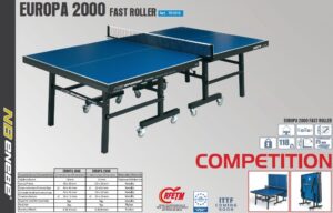 Enebe Európa 2000 verseny ping pong asztal