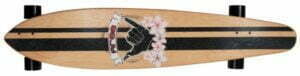 Wood longboard gördeszka
