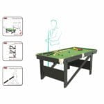 BCE Rolling Lay Flat 5 összecsukható snooker asztal