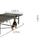 Enebe Match Max X2 White beltéri ping pong asztal