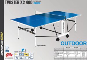 Twister X2 400 kültéri ping pong asztal