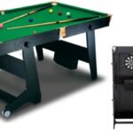 BCE Összecsukható 6' snooker asztal dart táblával