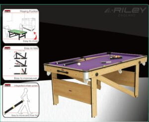 Összecsukható pool biliárd asztal