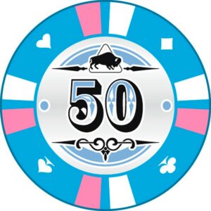 Kerámia póker zseton 50