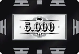 Nagy értékű póker zseton lap 5000
