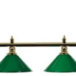 Hatrészes zöld snooker lámpa