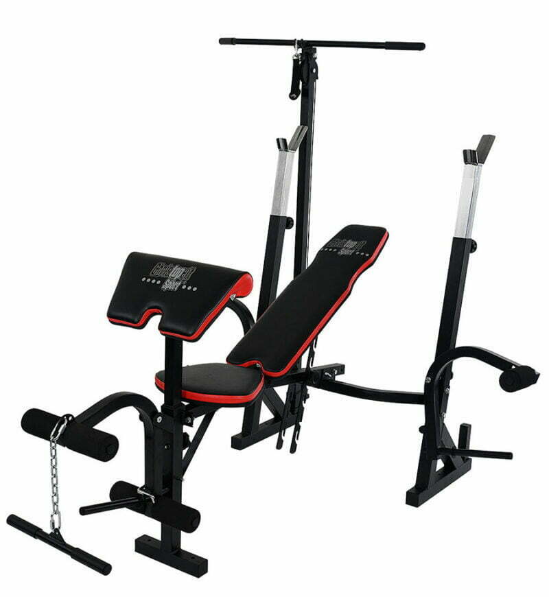 Christopeit sport Power XL multifunkciós fekvenyomó pad + 45kg súlyzószett