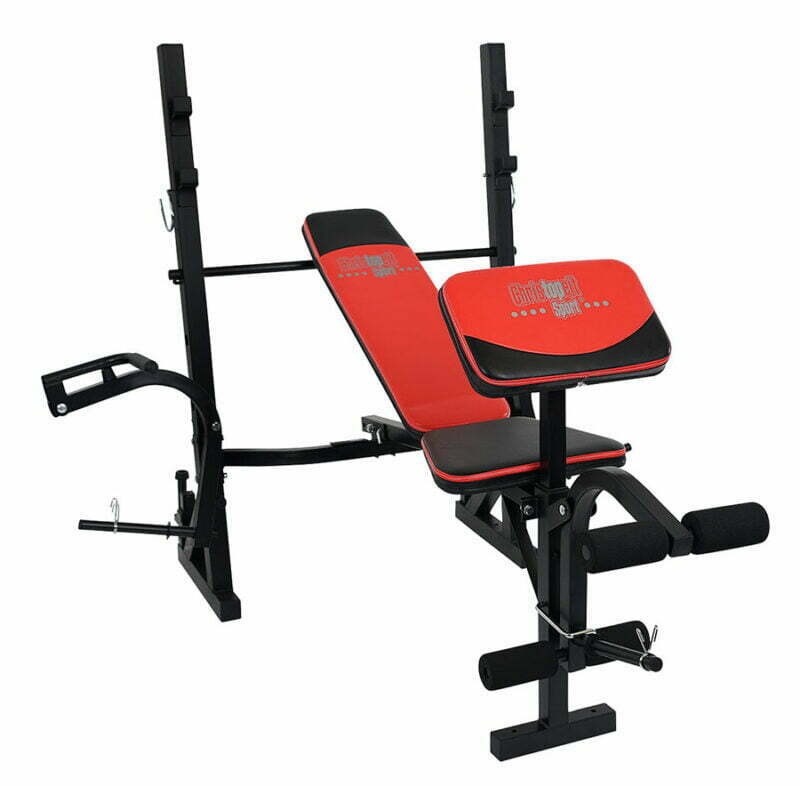 Christopeit sport Power multifunkciós fekvenyomó pad + 45kg súlyszett