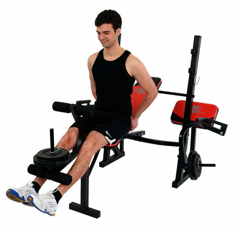 Christopeit sport Power multifunkciós fekvenyomó pad + 45kg súlyszett