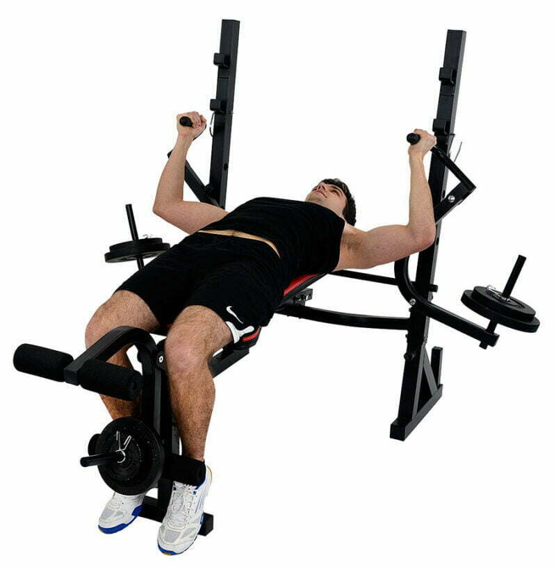 christopeit-power-multifunkcios-fekvenyomo-pad-046 Christopeit sport Power multifunkciós fekvenyomó pad + 30kg súlyszett