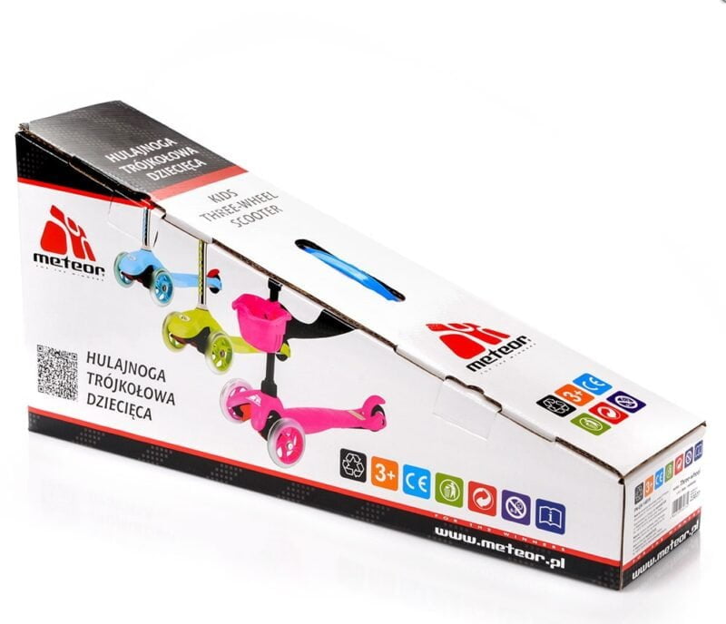 Meteor Three Wheel 2in1 roller - pink