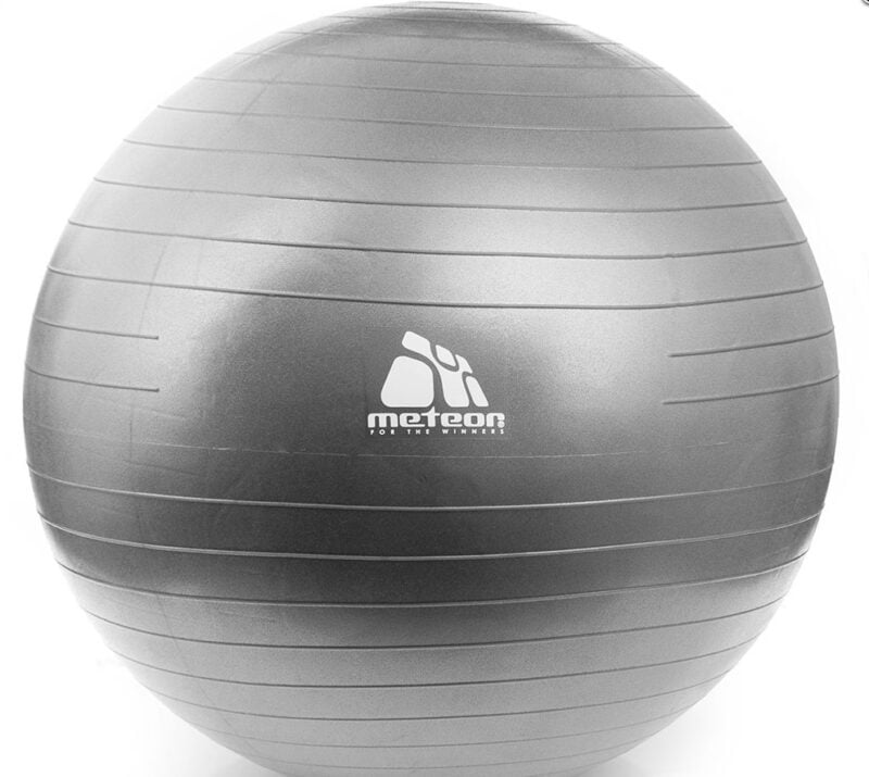 Meteor Fitnesz labda pumpával 85cm ezüst