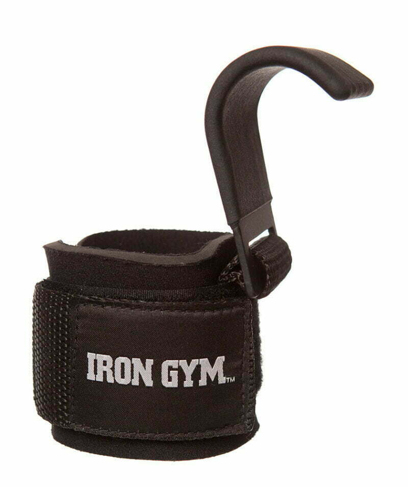 Iron Gym Iron Grip emelőpánt kampóval