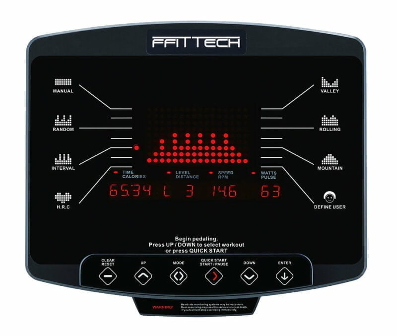 FFiTTech PRO-R100 profi háttámlás szobakerékpár