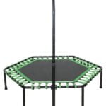 Hexagon trambulin kapaszkodóval 136cm