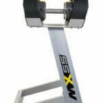 MX Select MX-55 állítható kézi súlyzószett állvánnyal 4,5-24,9kg-ig