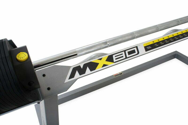 MX Select MX-80 állítható kézi súlyzószett állvánnyal 9,8-36,4kg-ig
