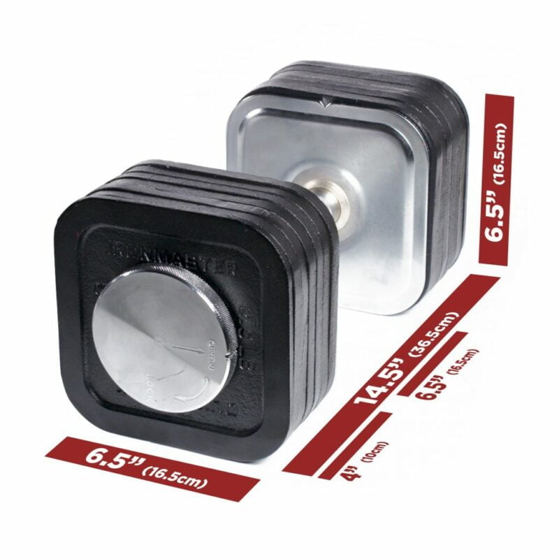 Ironmaster Quick Lock 34kg Súlyzószett párban állvánnyal