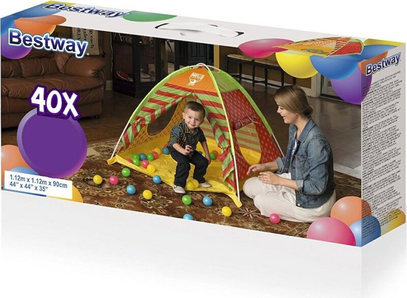 bestway-kids-ball-pit-jateksator-labdakkal-sp-68080-01 Bestway Kids Ball Pit játéksátor labdákkal