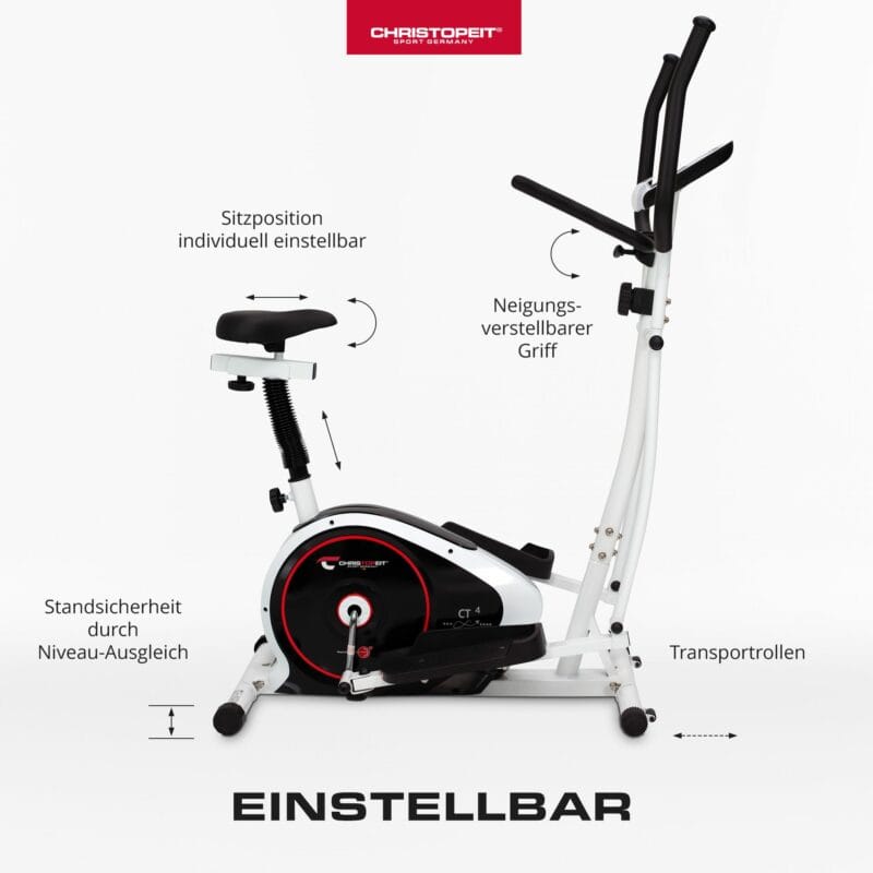 Christopeit sport CT4 2in1 elliptikus szobakerékpár