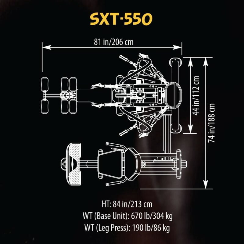 Tuff Stuff Fitness SXT-550 Profi fitnesz center