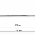 ATS Olimpiai krómozott kétkezes rúd 220cm - 50mm