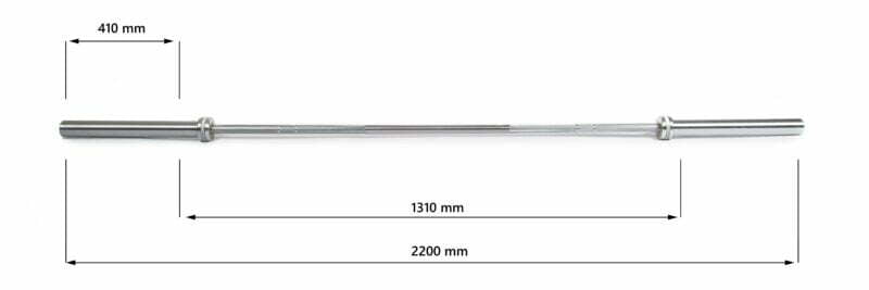 ATS Olimpiai krómozott kétkezes rúd 220cm - 50mm