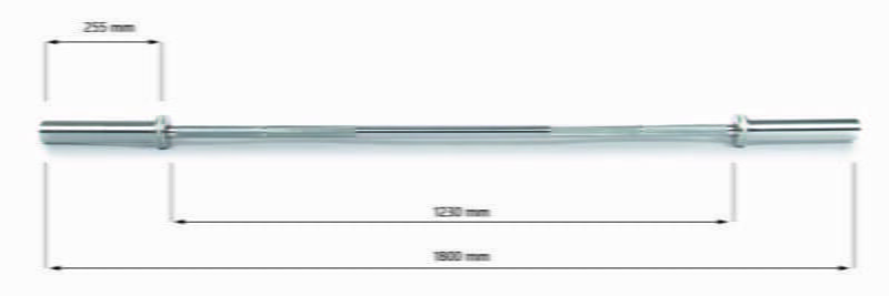 ATS Olimpiai krómozott kétkezes rúd 180cm - 50mm