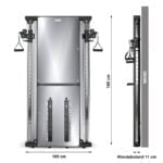 ATX Dual Fali húzóállomás tükrös kivitel 2x60kg súlyblokkal - 11cm vastagságban