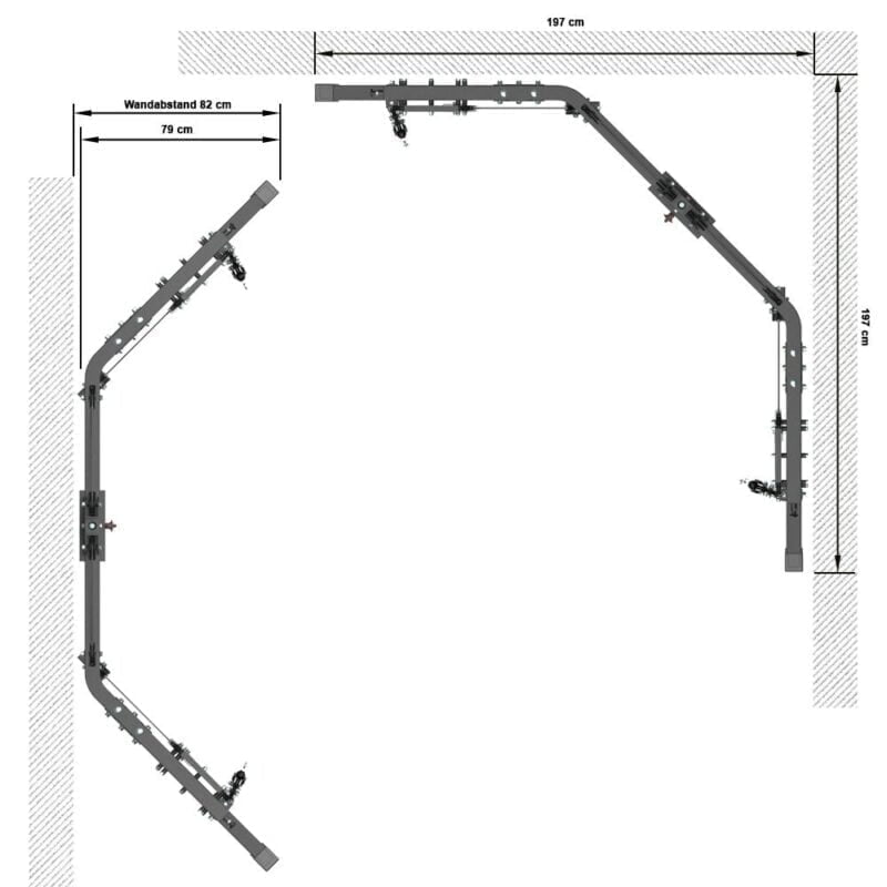 ATX Keresztcsiga 600 series 90kg-os súlyblokkal