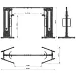 ATX Keresztcsiga 800 series 2x90kg súlyblokkal