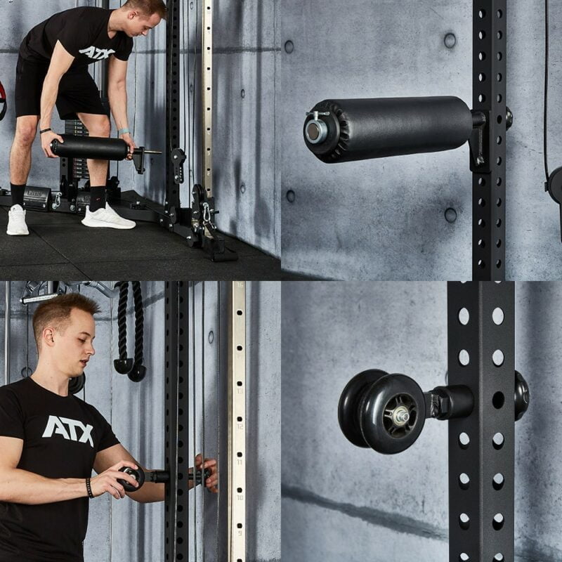 ATX Kombinált keresztcsiga hátgéppel - sarokba helyezhető