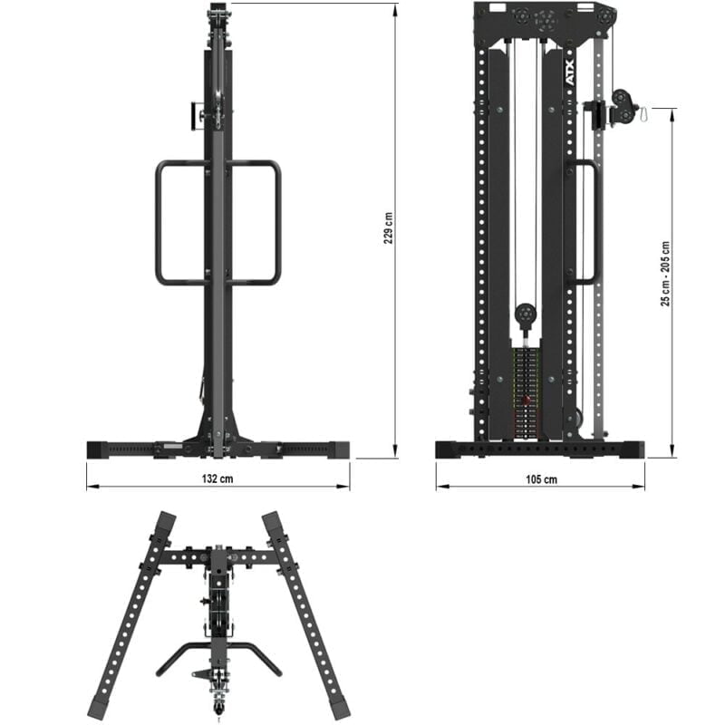 ATX Pull Tower szimpla torony 90kg súlyblokkal