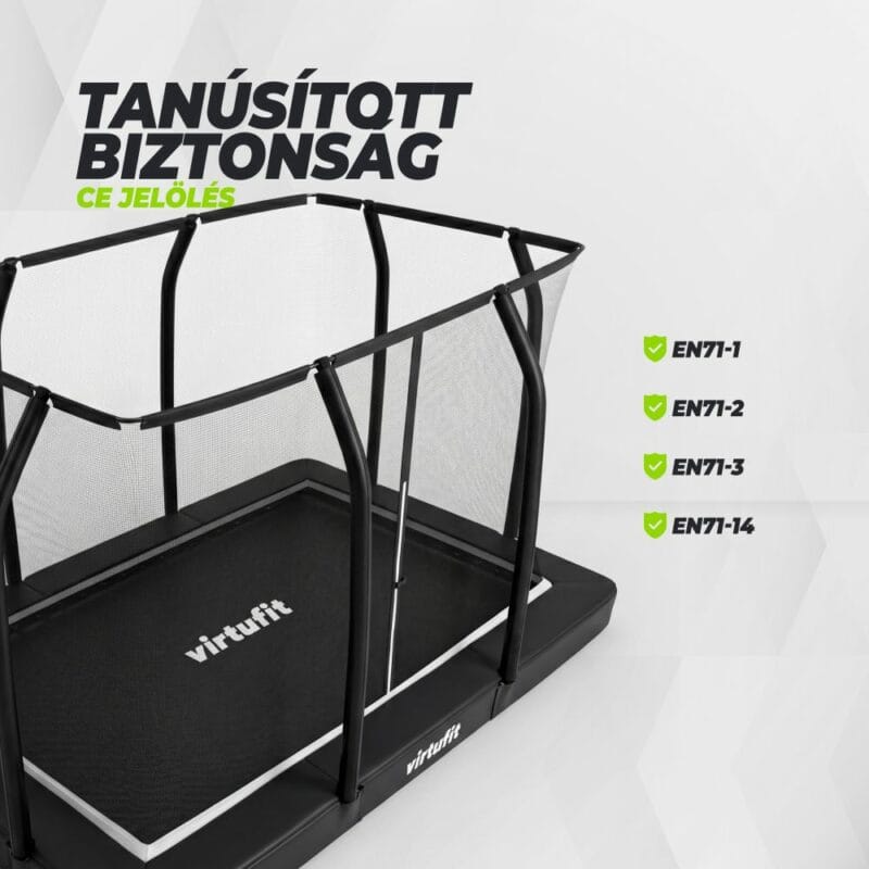VirtuFit Földbe sülyesztett trambulin 183 x 274 cm