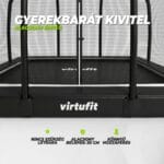 VirtuFit Földbe sülyesztett trambulin 183 x 274 cm