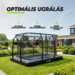 VirtuFit Földbe sülyesztett trambulin 183 x 274 cm