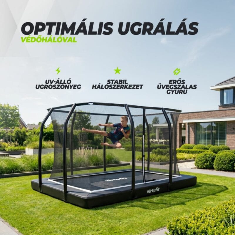 VirtuFit Földbe sülyesztett trambulin 183 x 274 cm