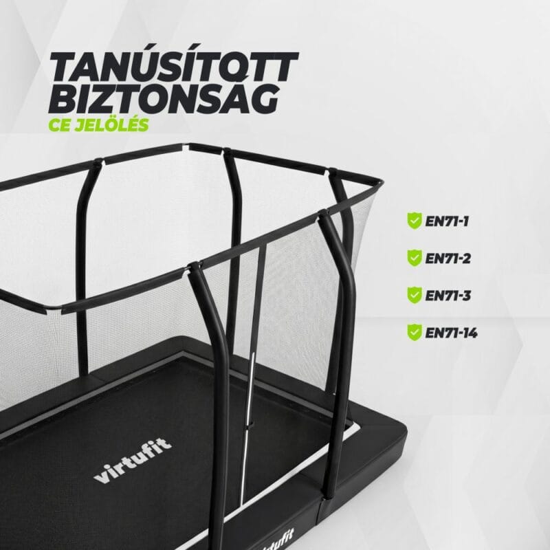 VirtuFit Földbe sülyesztett trambulin 213 x 305 cm