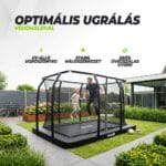 VirtuFit Földbe sülyesztett trambulin 244 x 366 cm
