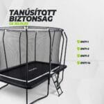VirtuFit Prémium Trambulin biztonsági hálóval 183 x 274 cm