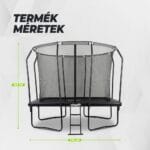 VirtuFit Prémium Trambulin biztonsági hálóval 183 x 274 cm