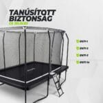 VirtuFit Prémium Trambulin biztonsági hálóval 213 x 305 cm
