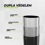 VirtuFit Prémium trambulin biztonsági hálóval - fekete - 305 cm