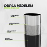 VirtuFit Prémium trambulin biztonsági hálóval - fekete - 366 cm