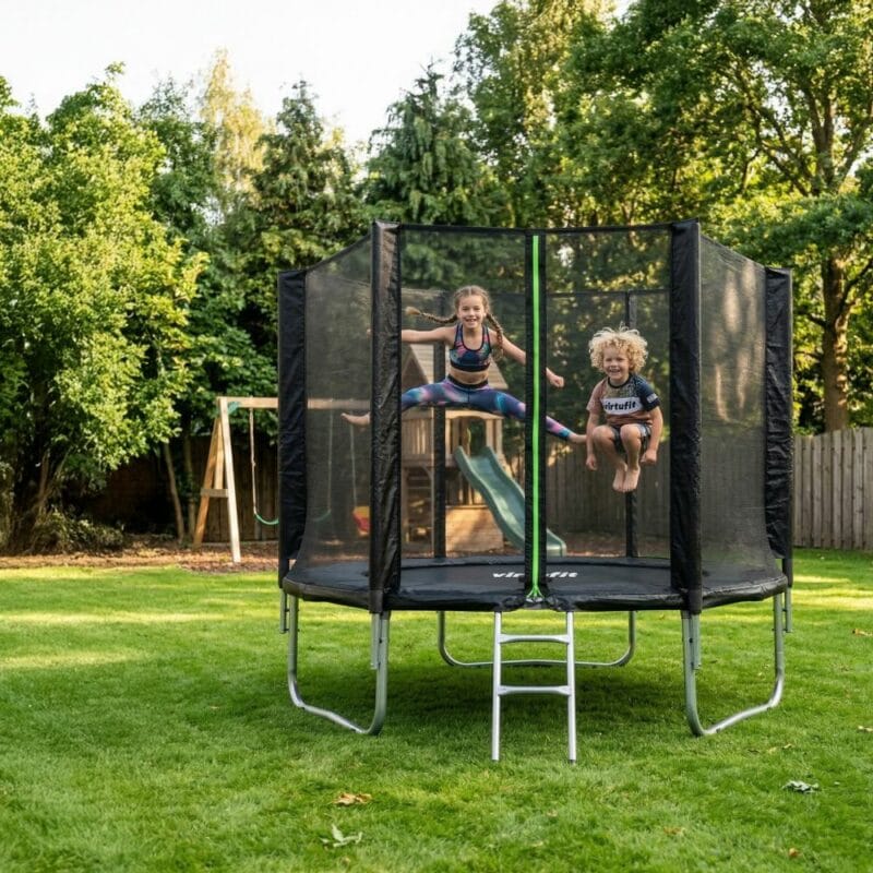 VirtuFit Trambulin biztonsági hálóval - fekete - 251 cm