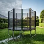 VirtuFit Trambulin biztonsági hálóval - fekete - 251 cm