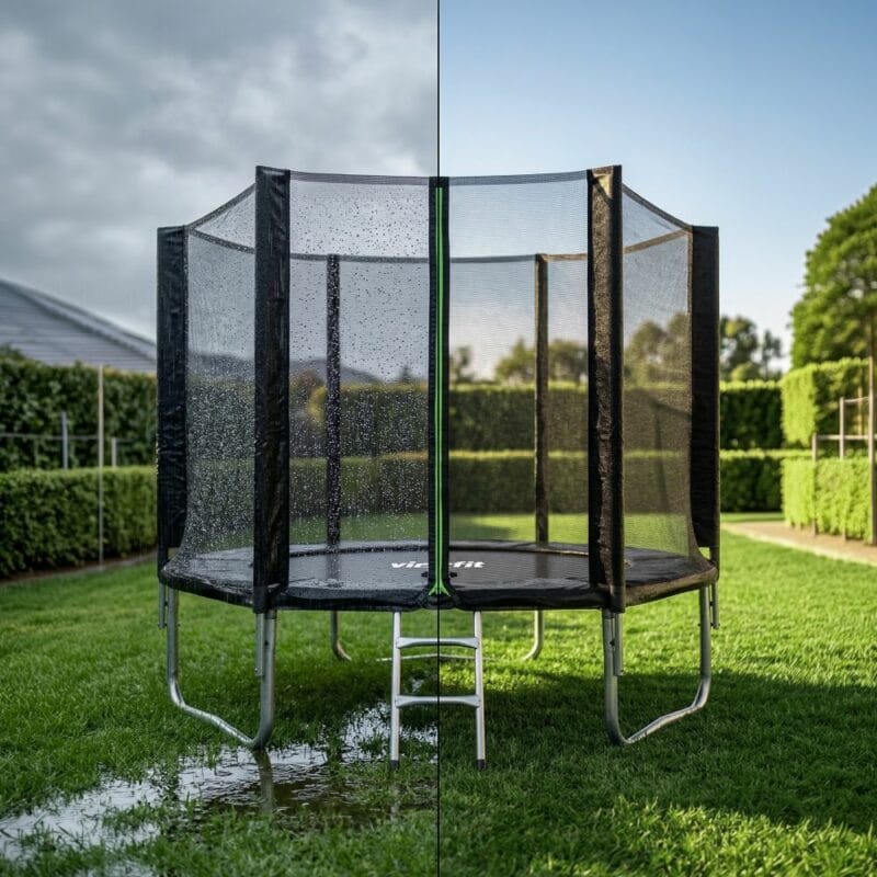 VirtuFit Trambulin biztonsági hálóval - fekete - 251 cm