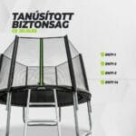 VirtuFit Trambulin biztonsági hálóval - fekete - 305 cm